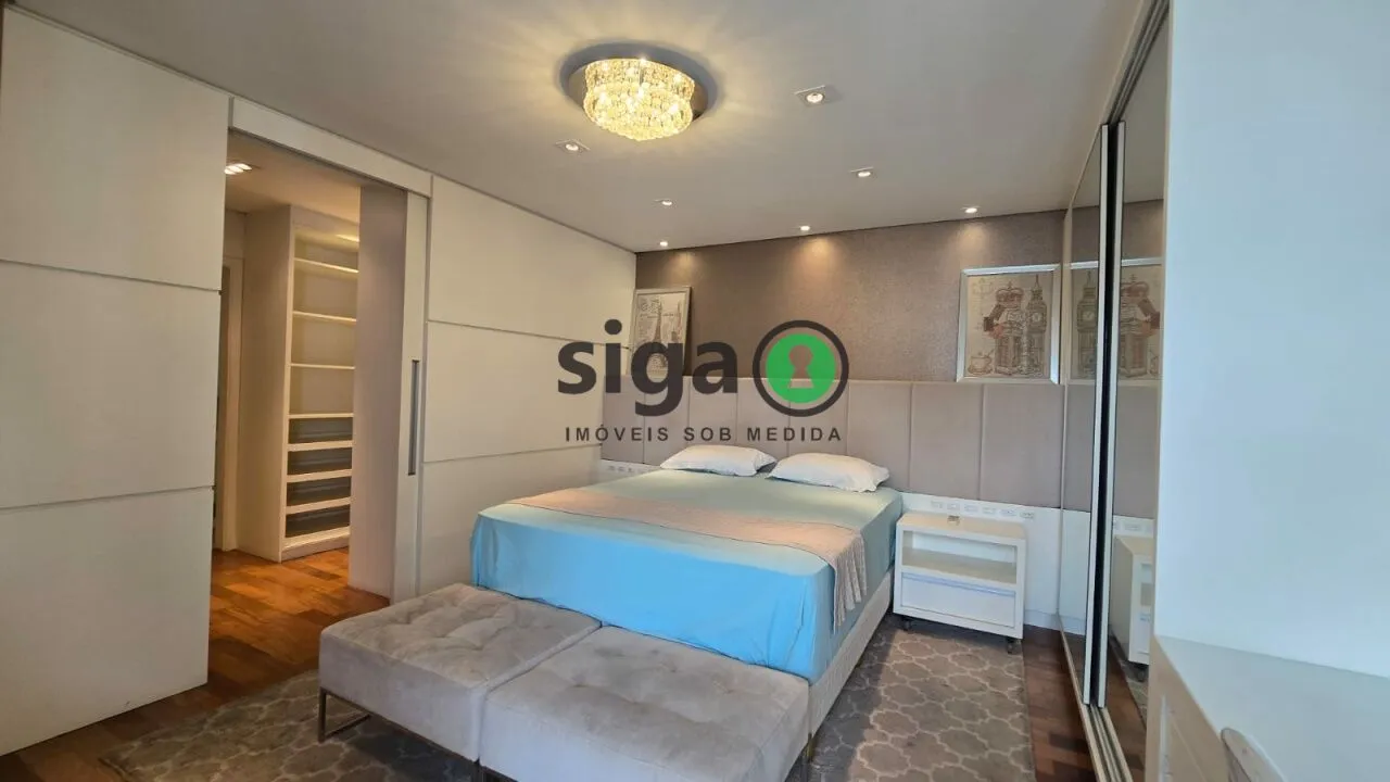 Imagem Brooklin - 198 m² - Andar Alto - 3 Suítes - Varanda Gourmet - Quadra de Tênis