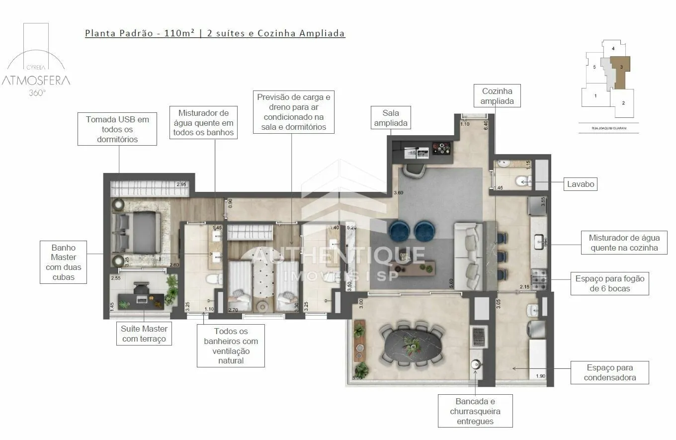 Imagem ATMOSFERA 360 BROOKLIN - Apartamento à venda em São Paulo/SP