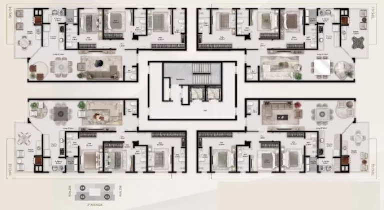 Imagem Porto Valência - Apartamento à venda no bairro Meia Praia - Itapema/SC