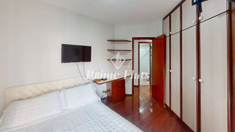 Imagem Flat disponível para locação no The Sutton House com 120m², 3 dormitórios e 2 vagas de garagem