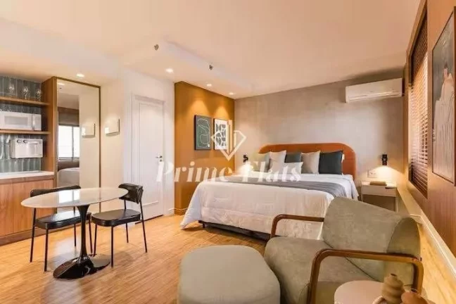 Imagem Flat disponível para locação no The World Executive Flat na Vila Olímpia, com 30m², 1 dormitório e 1 vaga