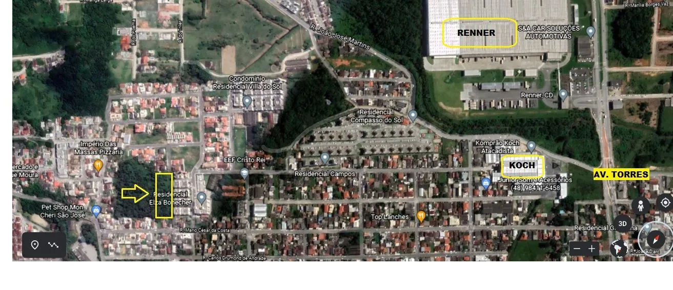 Imagem Terreno com 3.800m² à Venda no Real Parque | Projeto Pré-Aprovado para Condomínio de Sobrados | São José/SC**