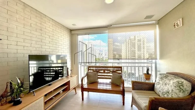 Imagem Apartamento Vila Romana - 139M², 3 Dorms, 2 Suítes, 3 Vagas Determinadas, Varanda Gourmet, Móveis, Armários Embutidos, Split, Academia.