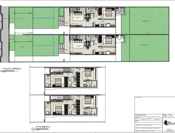 Imagem Casa duplex residencial com 3 dormitório sendo 1 Suite com varanda, Sala de Estar e Jantar, um Lavabo, cozinha, área de servidiço um banheiro social.