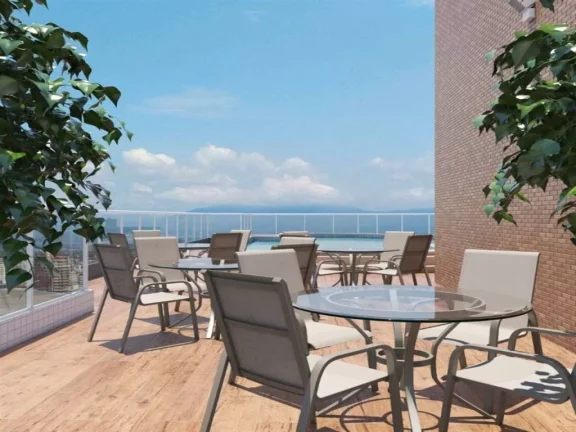 Imagem Apartamento com 1 dormitório à venda, 59 m² - Guilhermina - Praia Grande/SP