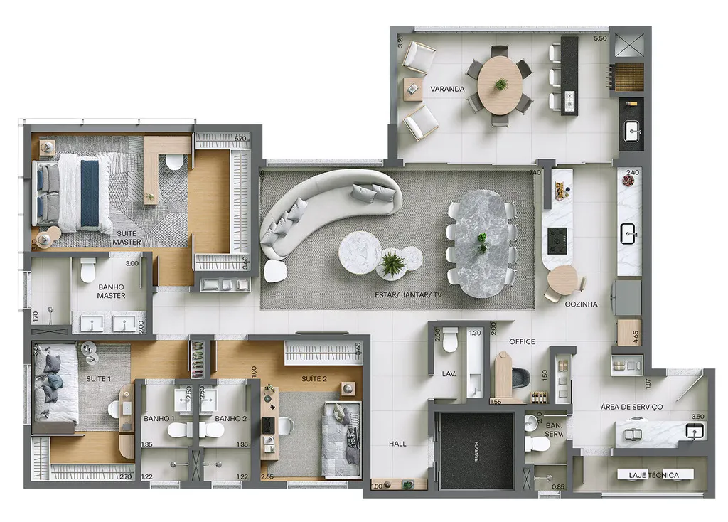 Imagem APARTAMENTO RESIDENCIAL em Curitiba - PR, Ecoville