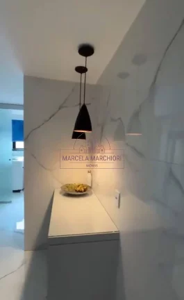 Imagem lindo 3 quartos, suite, montado e decorado, frente, sol da manhã