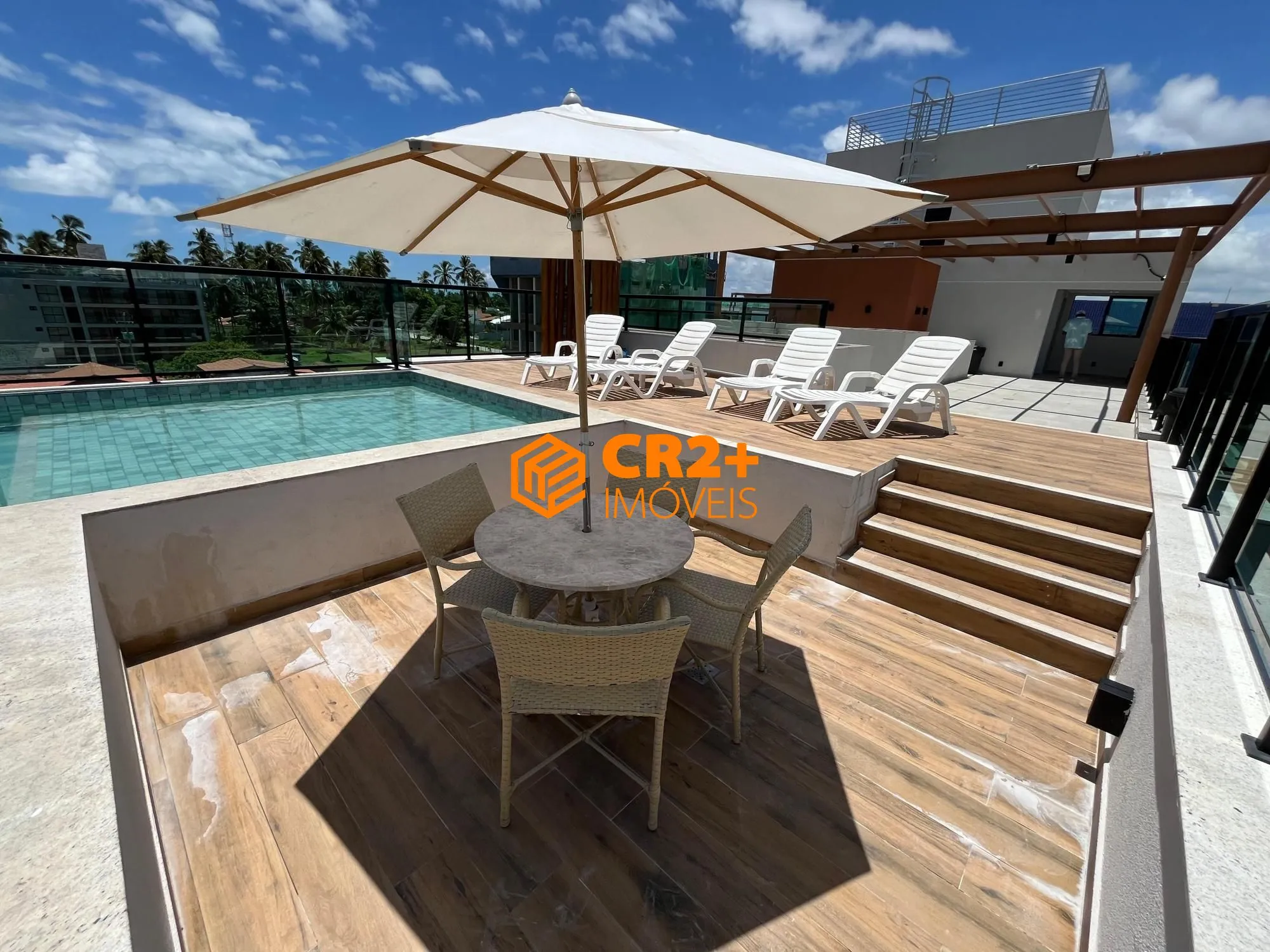 Imagem Vendo Flat Rooftop 32m2, pé na areia, Centro Tamandaré.
