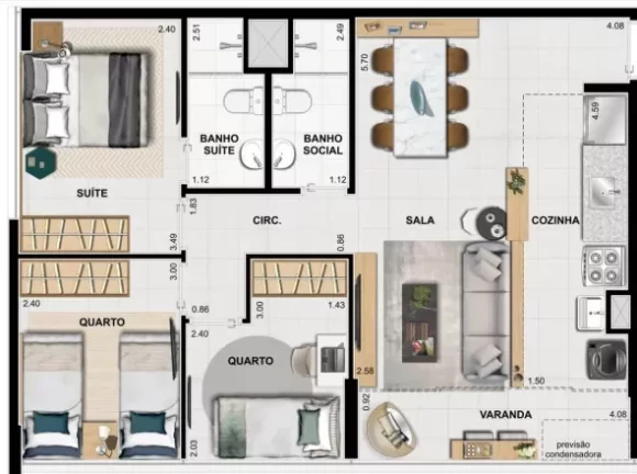 Imagem APARTAMENTO RESIDENCIAL em Rio de Janeiro - RJ, Barra da Tijuca