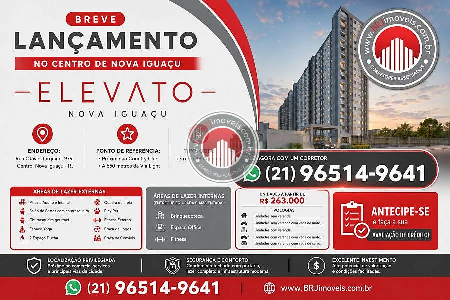 Imagem Apartamento a Venda no bairro Centro - Nova Iguaçu, RJ