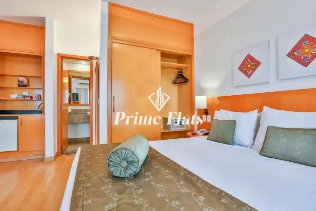 Imagem Flat disponível para venda no Quality Hotel Paulista, com 29m², 1 dormitório e 1 vaga de garagem