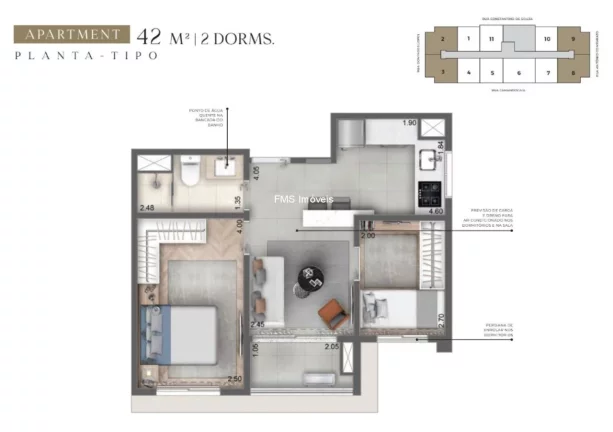 Imagem Studio com 43m² no Campo Belo encontre o maior estoque Cyrela na Zona Sul! Explore em www.fmsimoveis.com.br