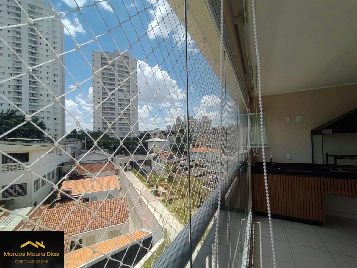 Imagem Apartamento à venda 86 m2, 2 dormitórios sendo 1 suíte, 2 vagas, churrasqueira na varanda, lavabo. Edifício com Lazer e Portaria 24 hs