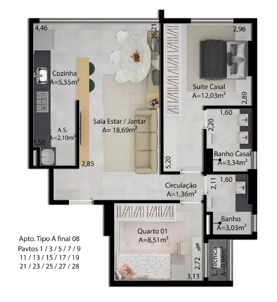 Imagem Apartamento à venda no bairro Setor Leste Universitário - Goiânia/GO