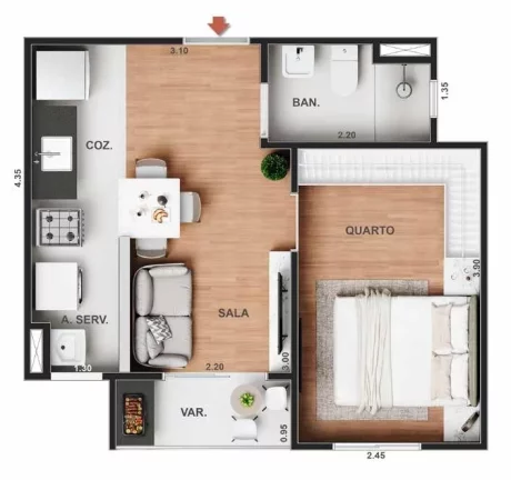 Imagem APARTAMENTO RESIDENCIAL em Rio de Janeiro - RJ, Freguesia (Jacarepaguá)