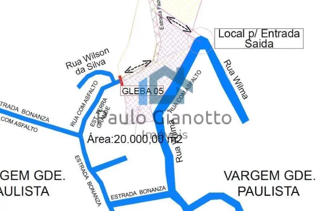 Foto do imóvel Área com 20 mil m² em Vargem Grande Paulista em Rua Wilma