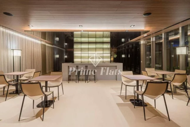 Imagem Flat disponível para locação no VHouse por JFL Living, com 44m², 1 dormitório, e 1 vaga de garagem