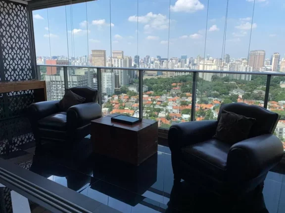 Imagem Flat disponível para locação no VHouse por JFL Living, com 48m², 1 dormitório e 1 vaga de garagem