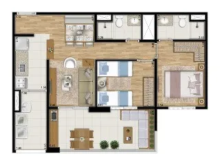 Imagem Condomínio Varanda Ipiranga, apartamento à venda 2 quartos em Ipiranga, São Paulo SP