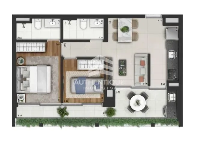 Imagem INVERT CAMPO BELO - Apartamento no bairro Campo Belo à venda