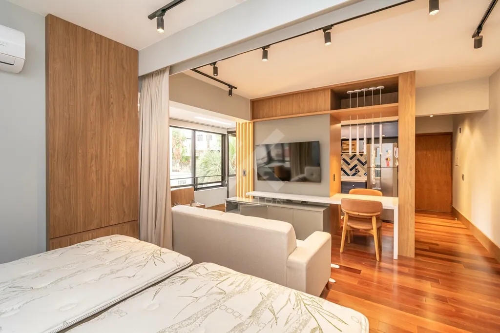 Imagem MÁFFER IMÓVEIS ALUGA - LOFT MOBILIADO E DECORADO