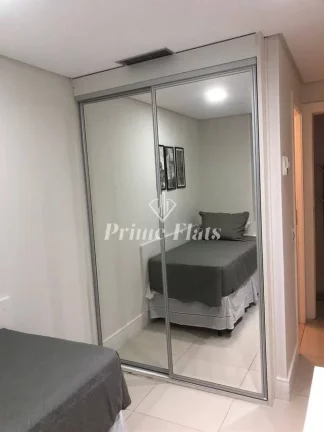 Imagem Flat disponível para locação no Transamérica Prime International Plaza no Jardim Paulista, com 45m², 1 dormitório e 1 vaga