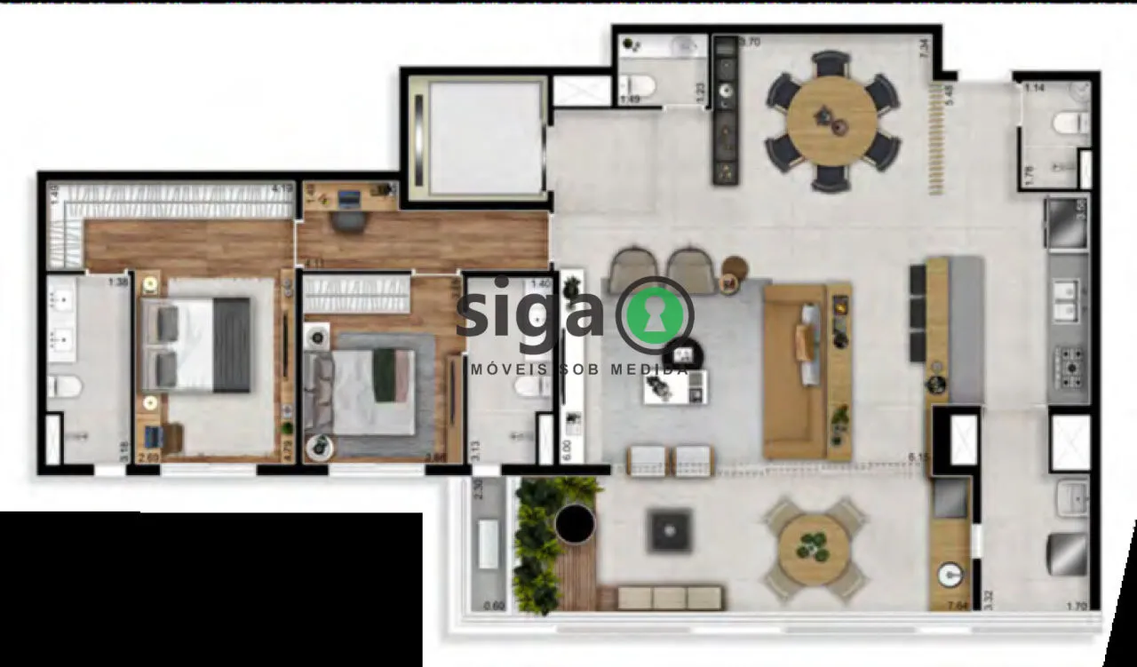 Imagem Apartamento à venda na Chácara Klabin de 188m² com 3 suítes e 3 vagas - São Paulo