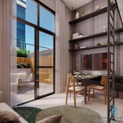 Imagem Apartamentos empreendimento novo, 01 e 02 quartos + studios Alto da Gloria em Curitiba PR