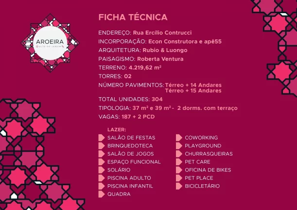 Imagem Jardim Imperador | 2 dormitórios | sacada | 37mts |Amplo Lazer com piscina, quadra recreativa