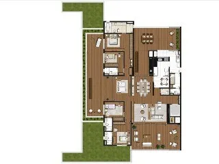 Imagem Luxurious 4 Bedroom Apartment for Sale in Edifício Artisan Campo Belo, São Paulo Brazil - 4 Suites, 5 Bathrooms, 4 Parking Spaces, 275m²!