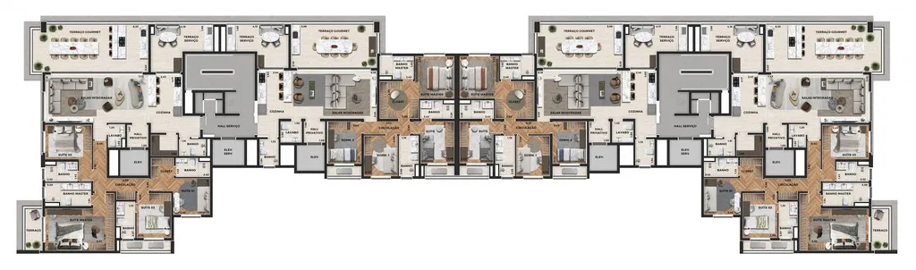 Imagem Canta, o melhor lugar é aqui. Apartamentos de 148m² e 191m², torre única, 3 ou 4 suítes (opçã...