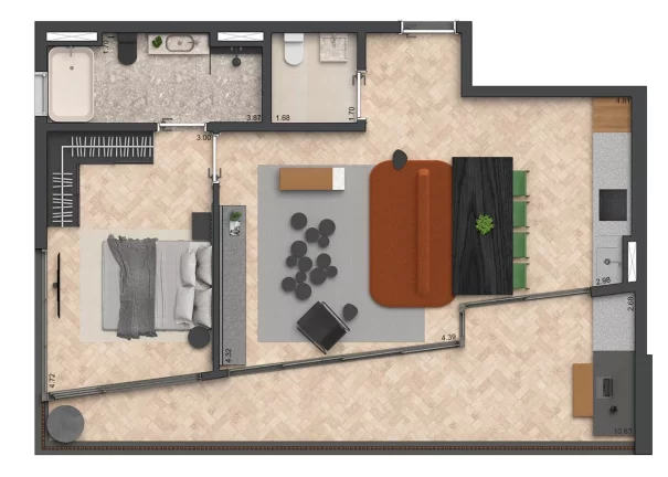 Imagem PRADO PAULISTA - SETIN - Studio 41m² NR, no coração de SP, próximo da Av. Paulista!!