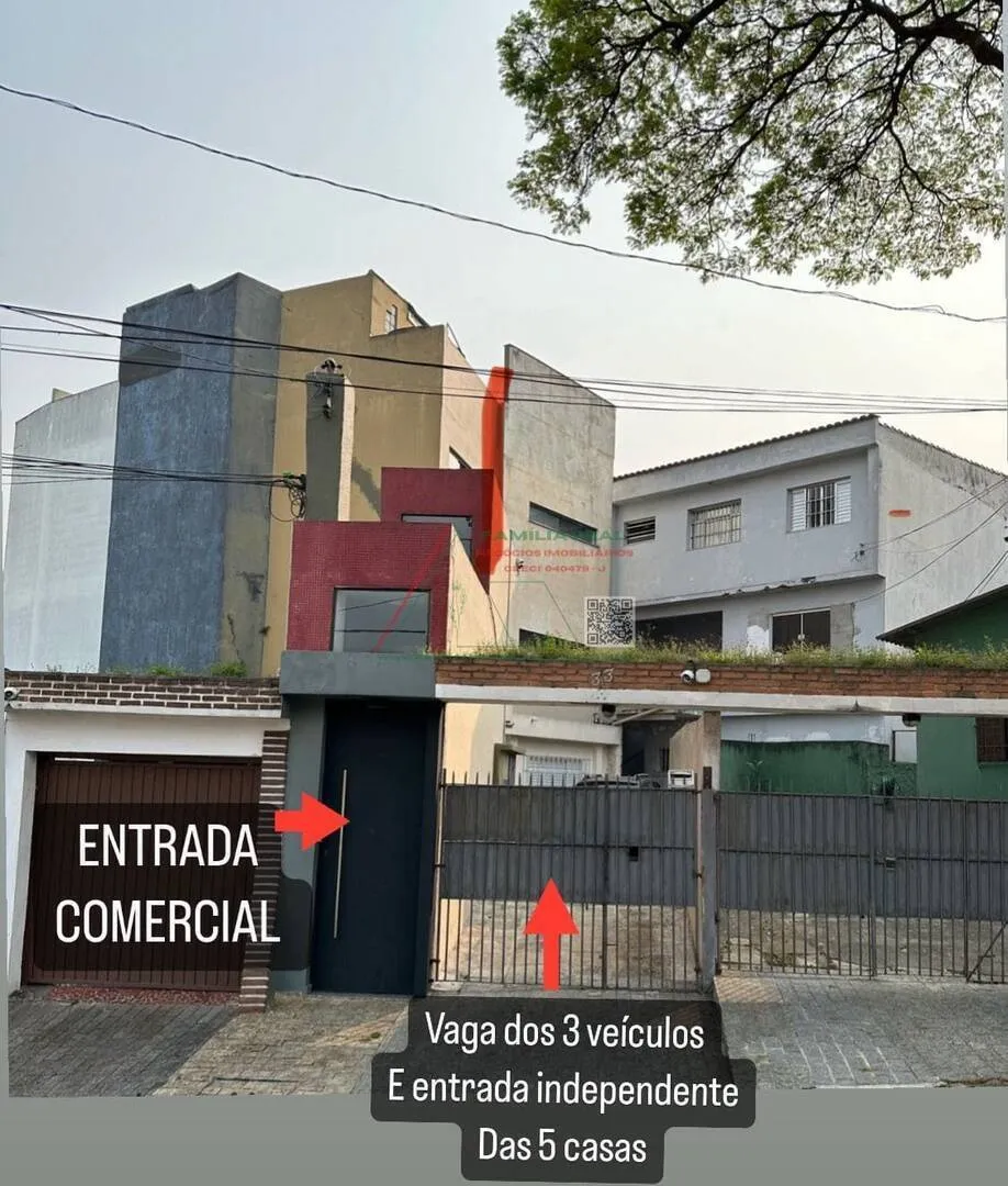 Foto do imóvel Propriedade Multifamiliar, à Venda, na Vila Matilde, com 03 Vagas de Garagem e Entrada Independente