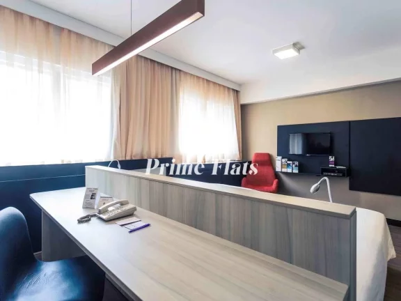 Imagem Flat disponível para venda no Mercure São Paulo Bela Vista, com 28m², 1 dormitório e 1 vaga de garagem