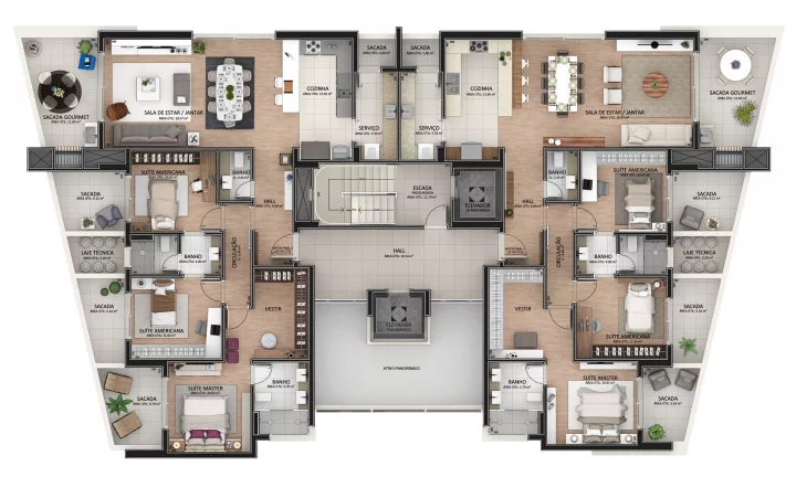 Imagem Apartamento 3 quartos sendo 3 suítes para venda no bairro Medianeira em Caxias do Sul