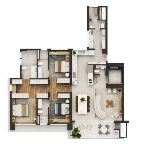 Imagem APARTAMENTO RESIDENCIAL em Curitiba - PR, Juvevê