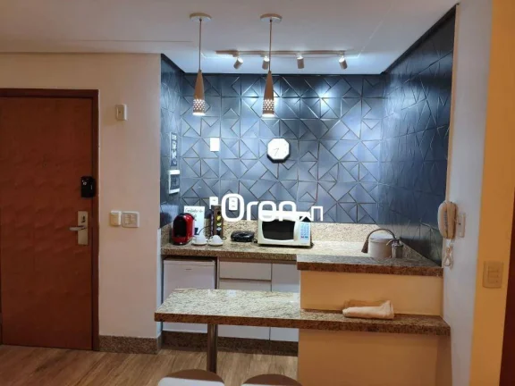 Imagem Flat mobiliado com 1 dormitório à venda, 34 m² por R$ 315.000 - Setor Oeste - Goiânia/GO