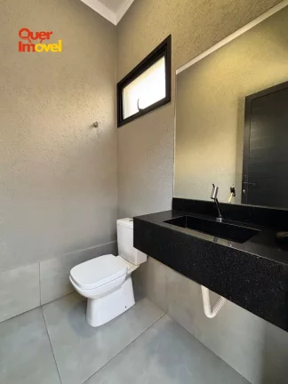 Imagem Casa de alto padrão em condomínio no Jardim Cybelli em Ribeirão Preto-SP! 3 quartos, 3 suítes, 3 salas, 5 banheiros, 4 vagas de garagem e 149,15 m² de área. Quer Imóvel Negócios Imobiliários!