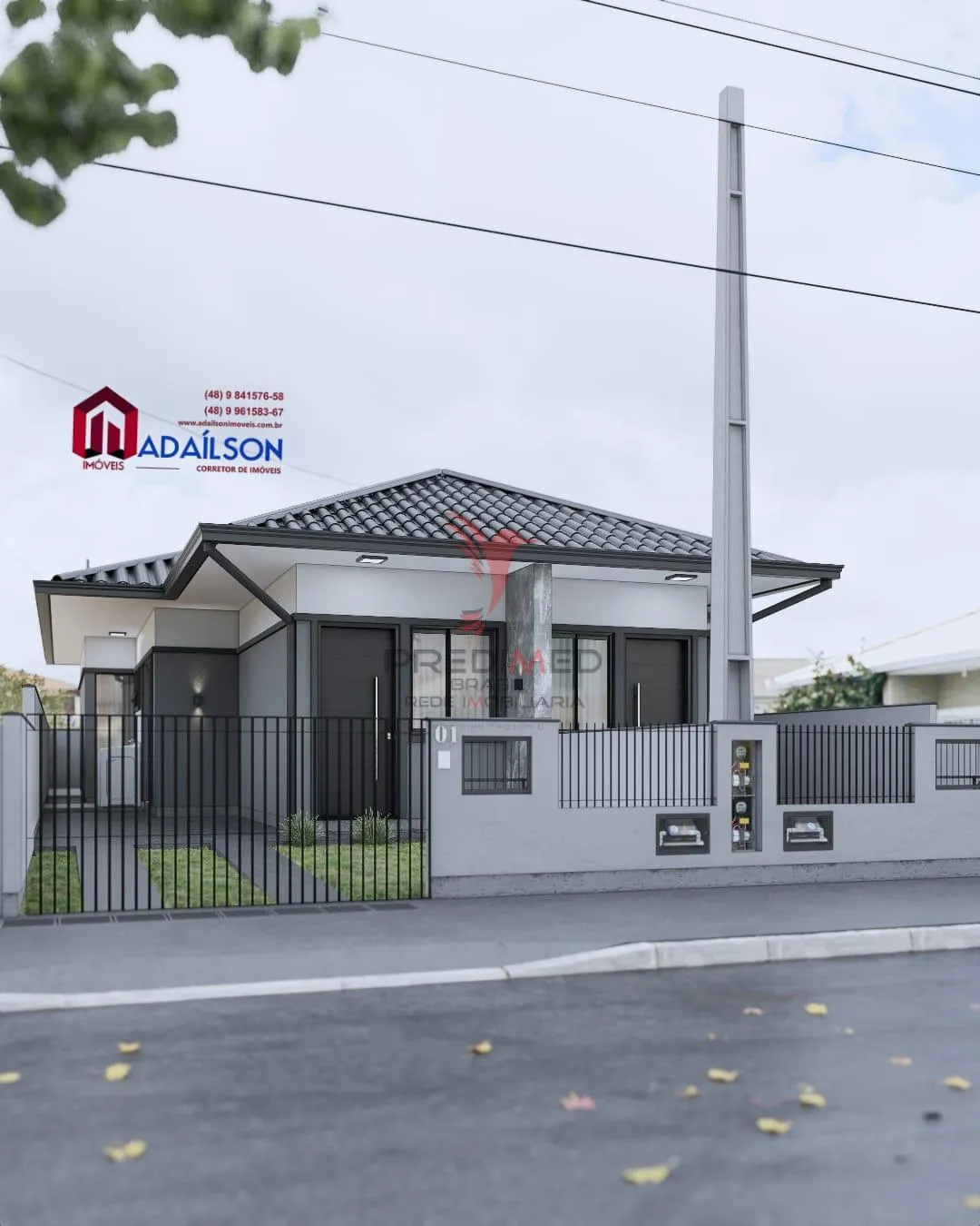 Foto do imóvel Casa com 2 Quartos um suíte 2 banheiros à Venda, por R$ 395.000 em Rua Leontina Setubal Jacques - Forquilhas, São José - SC