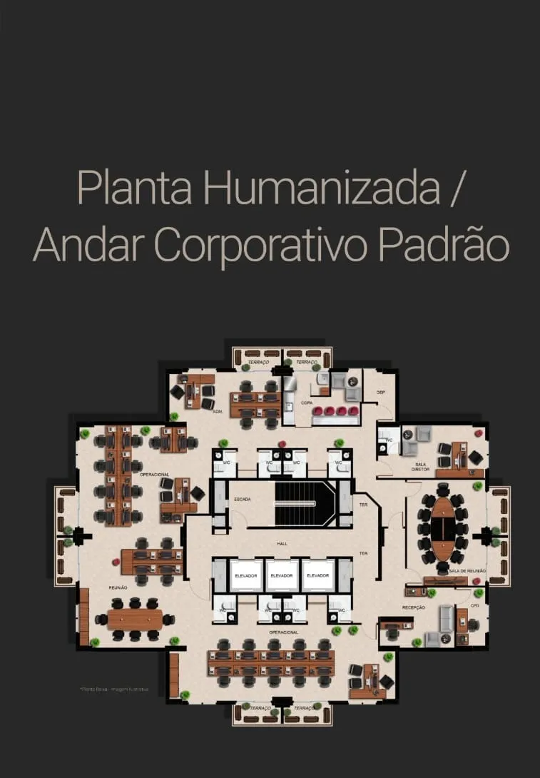 Imagem Andar Comercial de 336m² Localizado no Empreendimento Evolution Corporate em Sorocaba
