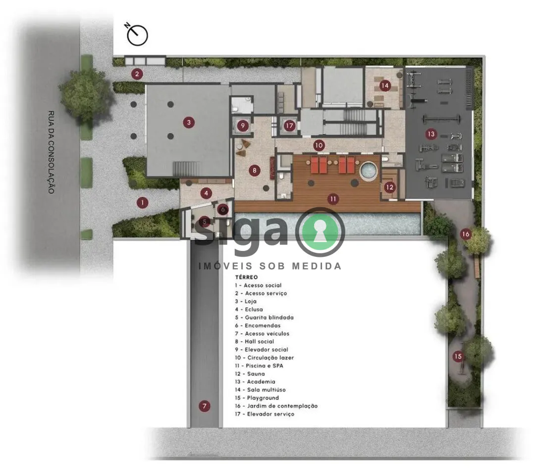 Imagem Cobertura Duplex a Venda nos Jardins de 505 m² com 4 suítes e 5 vagas - São Paulo