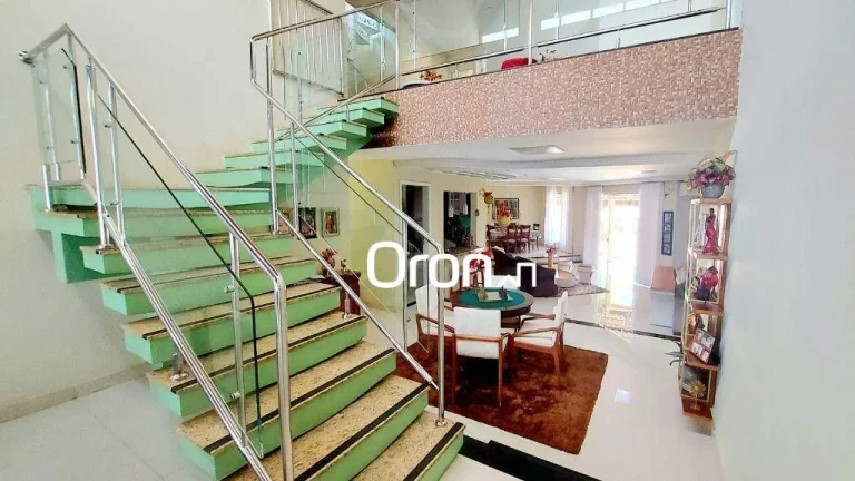 Imagem Sobrado mobiliado com 4 dormitórios à venda, 500 m² por R$ 4.200.000 - Residencial Aldeia do Vale - Goiânia/GO