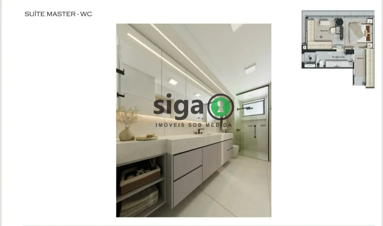 Imagem Apto à Venda com 176m², com 3 suites, 2 vagas na Vila Olímpia, no contrapiso, recém entregue