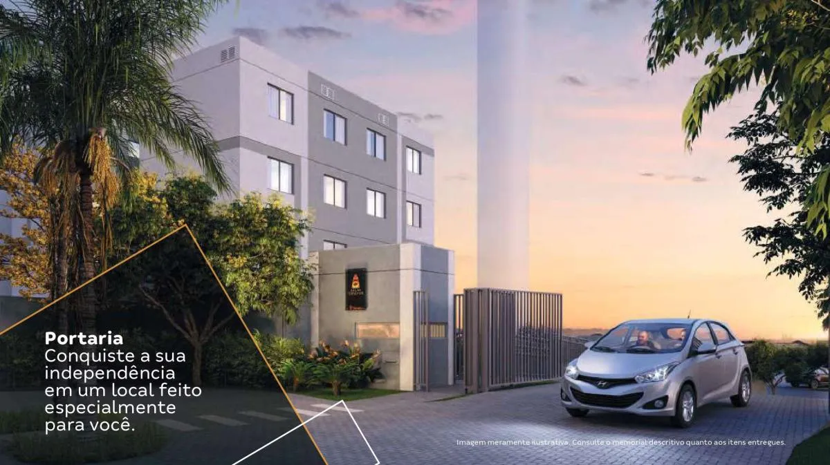 Imagem Apartamento à venda, no Residêncial Solar Trindade em São Gonçalo, Trindade, com 2 quartos, 41m2