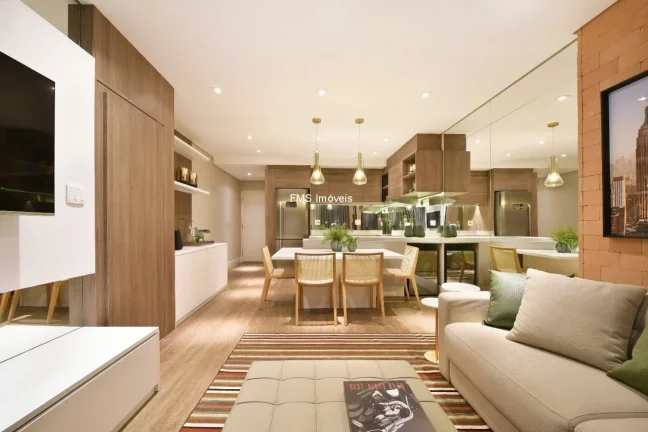 Imagem Apartamento para locação na Vila Nova Conceição, SP: 1 quarto, 1 suíte, 2 banheiros, 2 vagas de garagem, 74m². Venha conferir!