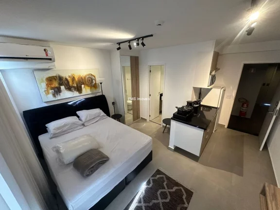 Foto do imóvel Apartamento para venda ou locação em Cerqueira César, São Paulo-SP: 1 quarto, 1 banheiro, 30m² de área.