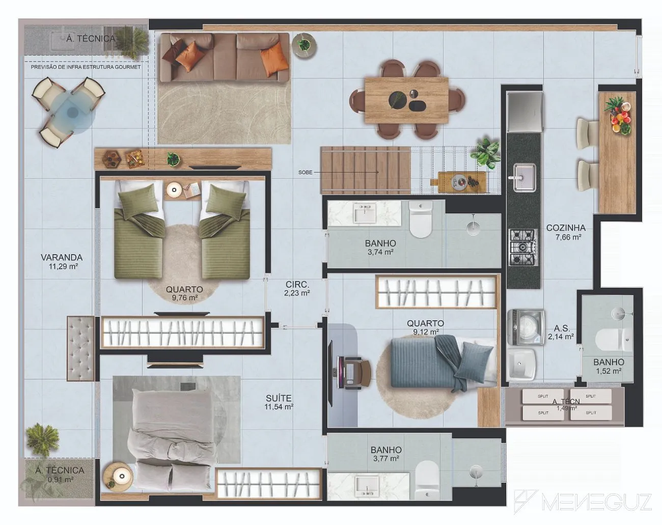 Imagem Viva o Luxo e Conforto: Apartamento Exclusivo no Edifício Terrace, Vila Velha