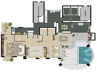 Imagem Edifício Emiliano Anália Franco, apartamento 4 quartos anália franco são paulo, apartment in são paulo brazil