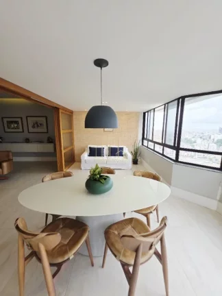 Foto do imóvel Apartamento de alto padrão vista mar com quatro suítes home theater varanda gourmet a venda no Horto Florestal