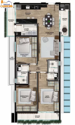 Imagem Apartamento na planta à venda em Saguaçu, Joinville/SC